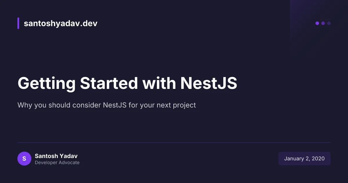 Getting Started with NestJS