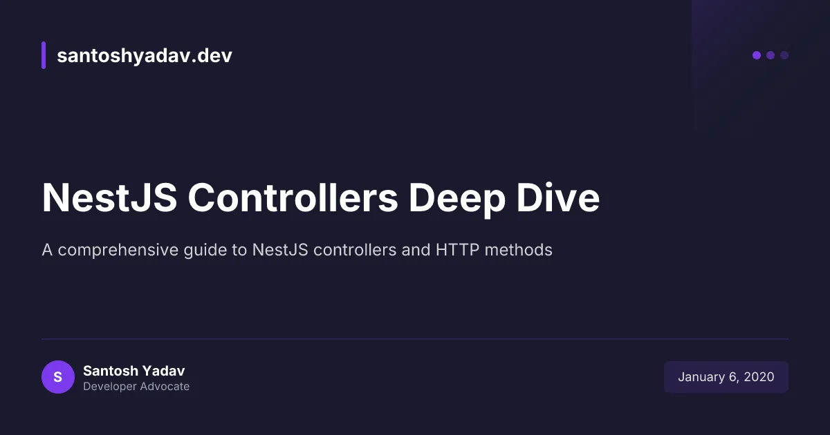 NestJS Controllers Deep Dive
